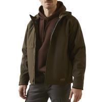 Ariat AR1161 - Rebar Stretch Canvas Softshell Hooded Logo Jacket