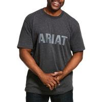 Ariat AR1202 - Rebar Cottonstrong Block Logo T-Shirt