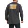 Charcoal Heather Ariat 10037700 Back View - Charcoal Heather