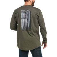 Ariat AR1321 - Rebar Workman Alloy Flag Graphic T-Shirt  