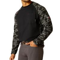 Ariat AR1477 - Flame-Resistant AC Stretch Camo Baseball Long Sleeve T-Shirt
