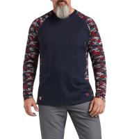 Ariat AR1477 - Flame-Resistant AC Stretch Camo Baseball Long Sleeve T-Shirt