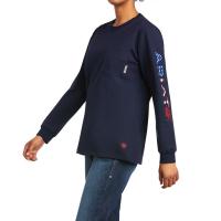 Ariat AR1480 - Women's Flame-Resistant Stretch Logo Long Sleeve T-Shirt