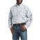 White Multi Plaid Ariat 10035552 Front View - White Multi Plaid