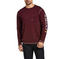 Ariat AR1603 - Rebar Workman Logo Long Sleeve T-Shirt