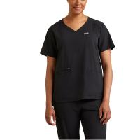 Ariat AR1654 - Women's Clara Stretch 6 Pocket Short Sleeve Scrub Top