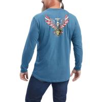 Ariat AR1829 - Rebar Cotton Strong American Raptor Long Sleeve T-Shirt