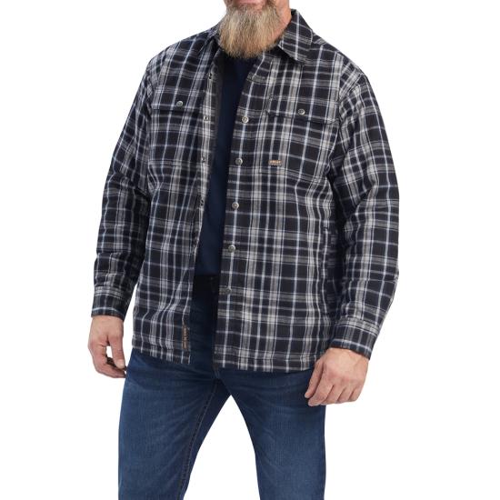 Ariat Rebar DuraStretch Flannel Insulated Shirt Jacket | Dungarees