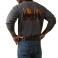 Charcoal Heather Ariat 10043775 Back View - Charcoal Heather