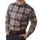 Navy Plaid Ariat 10046538 Front View - Navy Plaid