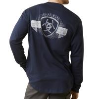 Ariat AR1979 - Rebar Cotton Strong&trade; Stacking Dimes Long Sleeve T-Shirt