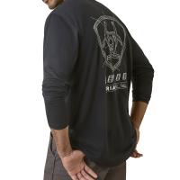 Ariat AR1980 - Rebar Workman Blueprint Long Sleeve T-Shirt