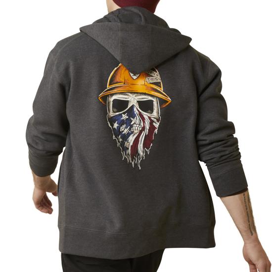 Charcoal Heather Ariat 10046399 Back View