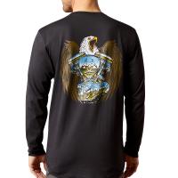 Ariat AR2088 - Rebar Workman Chrome Skull Long Sleeve T-Shirt