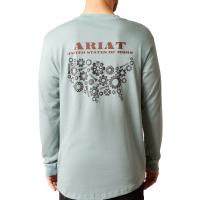 Ariat AR2092 - Rebar Cotton Strong US of Work Long Sleeve T-Shirt