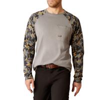 Ariat AR2111 - Rebar Workman &trade; Shard Camo Baseball Long Sleeve T-Shirt