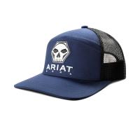 Ariat AR2333 - 7 Panel  Hexagon Bolt Skull Cap