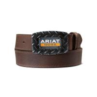 Ariat AR2447 - Double Stiched Belt w/ Diamond Plate Buckle