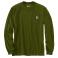 Dark Bronzed Green Heather Carhartt 107038 Front View - Dark Bronzed Green Heather