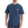 Dark Cobalt Blue Heather Carhartt 103185 Front View - Dark Cobalt Blue Heather