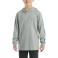 Charcoal Grey Heather Carhartt CA6594 Front View - Charcoal Grey Heather