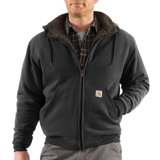 Carhartt 100072 - Sherpa Lined Zip Front Hooded Sweatshirt | Dungarees