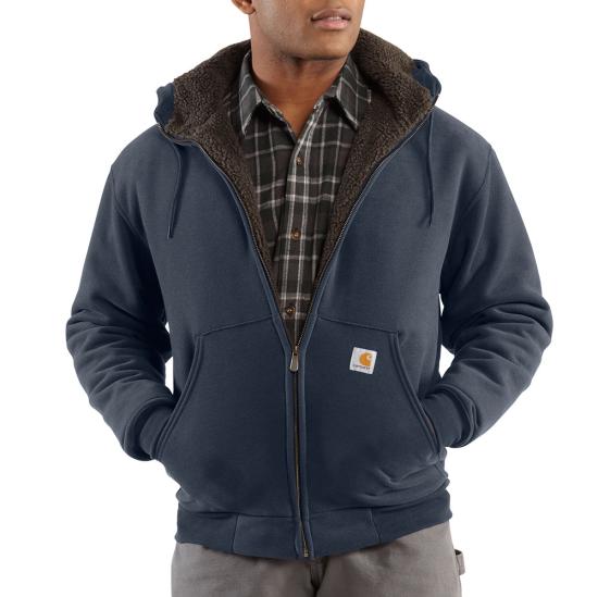 carhartt rain defender sherpa lined hoodie