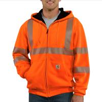 Carhartt 100504 - Class 3 High-Visibility Thermal Lined Zip-Front Sweatshirt