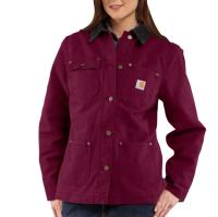 Carhartt 100672 - Women's Quinwood Weathered Chore Coat - Flannel Lined
