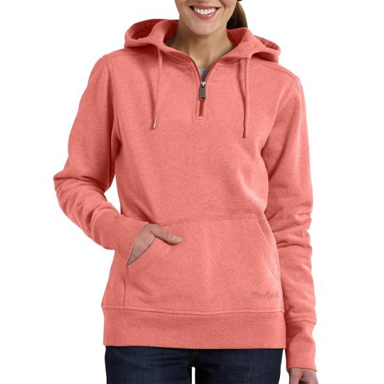 Carhartt 100705 Women's Clarksburg Quarter Zip Hooded Sweatshirt
