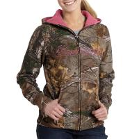 Carhartt 101433 - Women's Clarksburg Camo Zip Front Hooded Sweatshirt