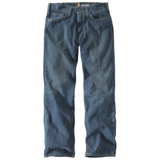 Dark Worn In Blue Carhartt 101497 Front View