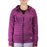 Carhartt 101819 - Women's Force® Striped Zip Front Hooded Sweatshirt