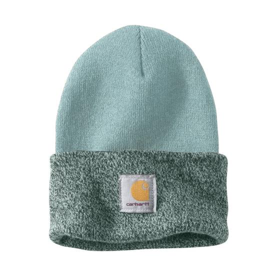 carhartt knit fleece lined hat fog green