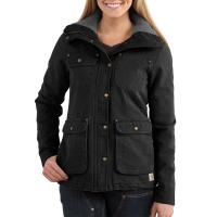 Carhartt 102247 - Women's Weathered Duck Wesley Coat - Fleece Lined