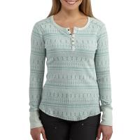 Carhartt 102313 - Women's Meadow Printed Long Sleeve Henley Shirt