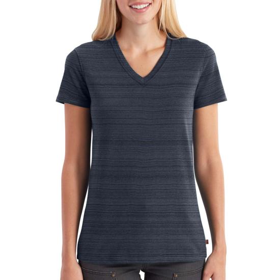 Carhartt Womens Lockhart Short Sleeve V-Neck T-Shirt 