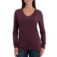 Carhartt 102761 - Women's Lockhart Long Sleeve V-Neck T-Shirt
