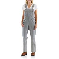 Carhartt 103042 - Women's Brewster Double Front Striped Bib Overalls - Unlined