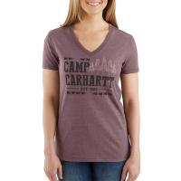 Carhartt 103068 - Women's Lockhart "Camp" Short Sleeve V-Neck T-Shirt