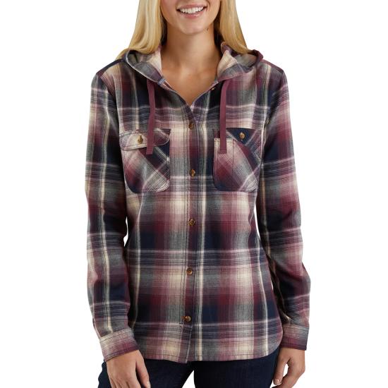 womens hooded flannel shirts