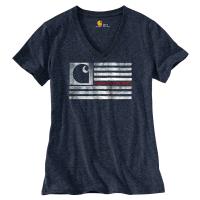 Carhartt 103246 - Women's Lubbock Logo Flag Short Sleeve T-Shirt