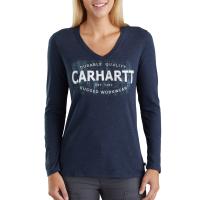 Carhartt 103253 - Women's Lockhart "Durable Quality" Long Sleeve T-Shirt