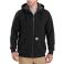 Black Carhartt 103308 Front View - Black | Model is 6'2" with a 40.5" chest, wearing Medium