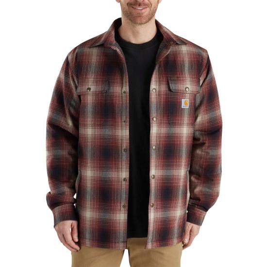 Sale > long flannel shirt jacket > in stock