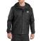 Black Carhartt 103510 Front View - Black | Model is 6'2" with a 40.5" chest, wearing Medium