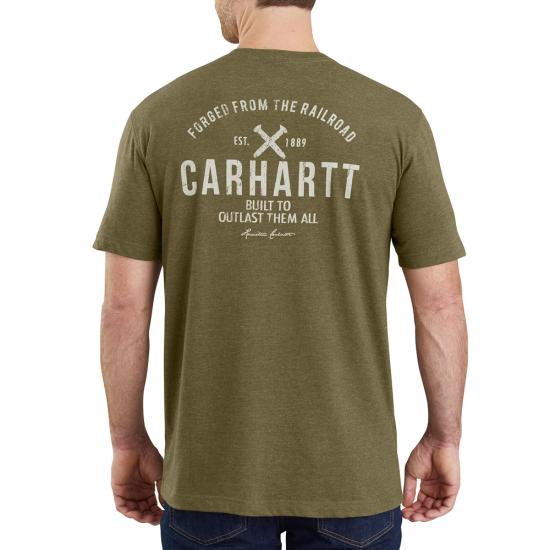 Military Olive Heather Carhartt 103562 Back View