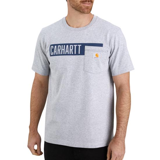 Heather Gray Carhartt 104180 Front View