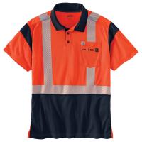 Carhartt 104207 - Hi-Vis Force Relaxed Fit Short Sleeve Class 2 Polo