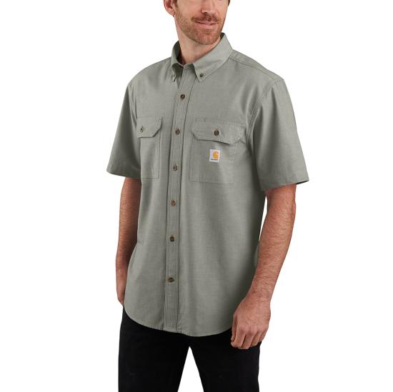 Dusty Olive Chambray Carhartt 104369 Front View